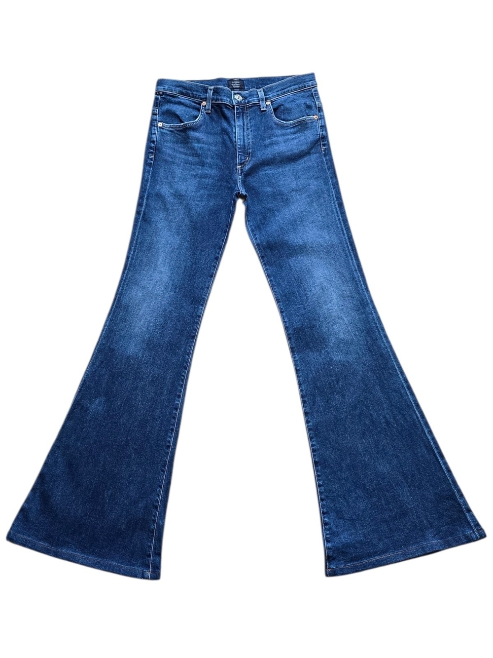 Citizens of Humanity Jeans Size 30 Blue Chloe Mid Rise Super Flare - Picture 3 of 16